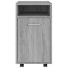vidaXL Armoire appoint à roues Sonoma gris 33x38x60 cm