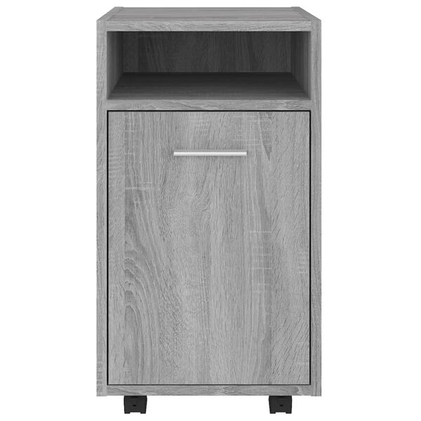 vidaXL Armoire appoint à roues Sonoma gris 33x38x60 cm