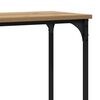 vidaXL Table console avec &eacute;tag&egrave;re ch&ecirc;ne artisanal 160 x 29 x 80 cm