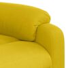 vidaXL Fauteuil de massage inclinable Jaune Velours