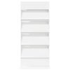 vidaXL &Eacute;tag&egrave;re &agrave; magazines Blanc 70 x 41 x 156 cm Bois d'ing&eacute;nierie