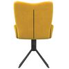 vidaXL Chaises pivotantes à manger lot de 2 Jaune Velours