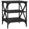vidaXL Table d'appoint Noir 40x42x50 cm Bois d&rsquo;ing&eacute;nierie