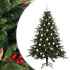 vidaXL Sapin de No&euml;l artificiel avec boules 120 cm 150 LED Blanc chaud