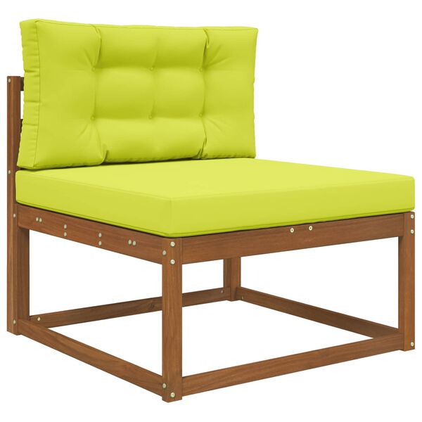 vidaXL Coussin de canap&eacute; d'ext&eacute;rieur 2 pcs Vert Polyester