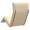 vidaXL Chaise longue pliante beige 175x54x8,5 cm tissu oxford