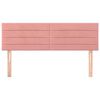 vidaXL T&ecirc;tes de lit 2 pcs Rose 72x5x78/88 cm Velours