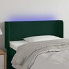 vidaXL T&ecirc;te de lit &agrave; LED Vert fonc&eacute; 83x16x78/88 cm Velours