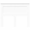 vidaXL T&ecirc;te de lit avec t&ecirc;te de lit Blanc 135 cm Bois d'ing&eacute;nierie