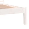 vidaXL Cadre de lit sans matelas 120x190 cm blanc
