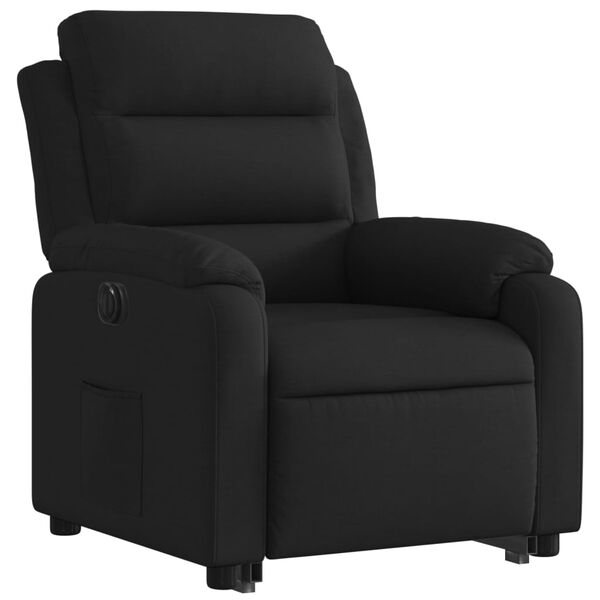 vidaXL Fauteuil inclinable &eacute;lectrique noir tissu