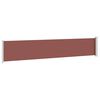 vidaXL Auvent lat&eacute;ral r&eacute;tractable de patio 117x600 cm Marron