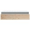 vidaXL Lit avec matelas 140x190 cm bois massif de pin