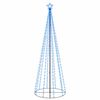 vidaXL Arbre de No&euml;l c&ocirc;ne 310 LED Bleues 100x300 cm