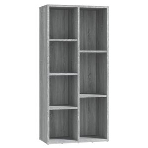 vidaXL Armoire &agrave; livres Sonoma gris 50x25x106 cm