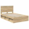 vidaXL Cadre de lit Sonoma 120 x 190 cm Bois de pin massif