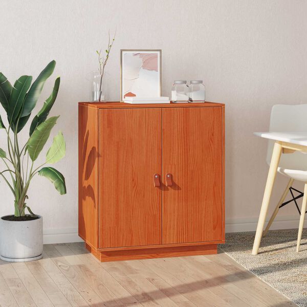 vidaXL Buffet Brun Cir&eacute; 65,5 x 40 x 75 cm Pin massif
