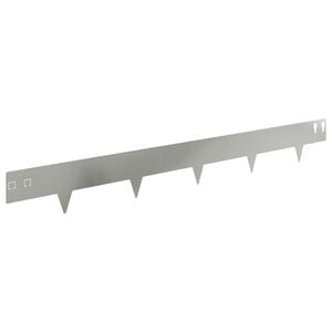 vidaXL Bordure de Pelouse 20 pcs 100 x 12 cm Acier Argent&eacute;