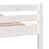 vidaXL Cadre de lit sans matelas blanc bois massif 135x190 cm