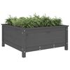 vidaXL Jardinière gris 82,5x82,5x39 cm bois massif de pin