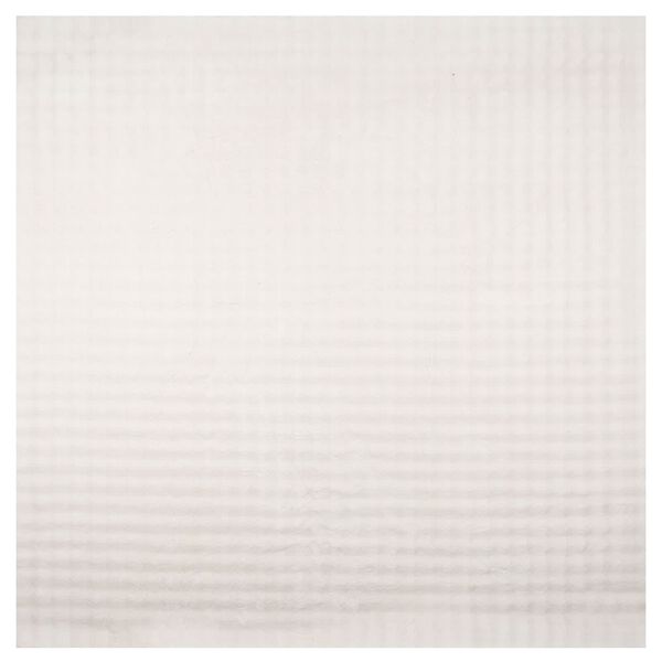 vidaXL Tapis de surface Carr&eacute; HUARTE Cr&egrave;me 120 x 120 cm Polyester