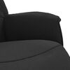 vidaXL Fauteuil inclinable avec repose-pieds noir tissu