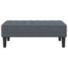 vidaXL banc Gris foncé 113 x 57 x 39 cm Velours