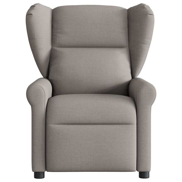 vidaXL Fauteuil de massage inclinable &eacute;lectrique Taupe Tissu