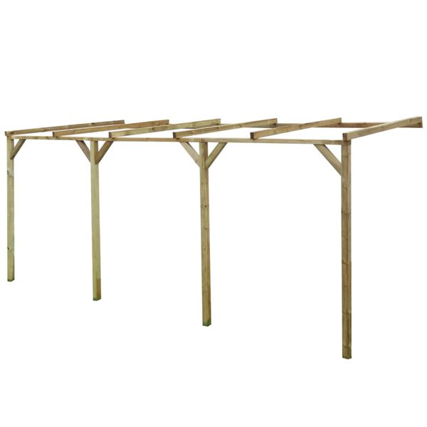 vidaXL B-Stock Pergola inclin&eacute;e 2x5x2,2 m Bois massif de pin impr&eacute;gn&eacute;