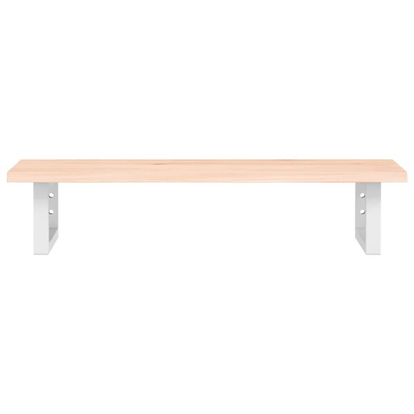 vidaXL &Eacute;tag&egrave;re de vasque murale acier et bois de ch&ecirc;ne massif