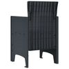 vidaXL Chaise de jardin 4 pcs Anthracite 53 x 49 x 85 cm PP
