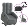 vidaXL Fauteuil inclinable de massage &eacute;lectrique Gris fonc&eacute; Tissu