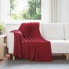 vidaXL Couvertures &agrave; jeter 6 pcs Rouge Bordeaux 170 x 130 cm Toison