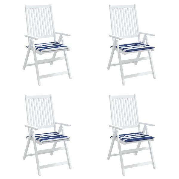 vidaXL Coussins de chaise de jardin lot de 4 50x50x4 cm