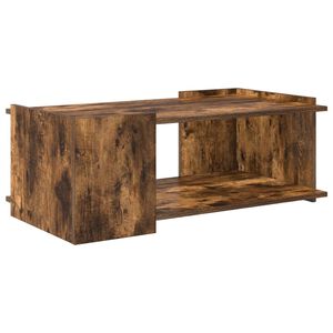 vidaXL Table basse Ch&ecirc;ne fum&eacute; 90 x 50 x 33 cm Bois d'ing&eacute;nierie