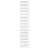 vidaXL Store z&egrave;bre blanc 45x200cm largeur du tissu 40,9 cm polyester