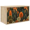 vidaXL Meuble TV mural ZAANDAM 69 x 33 x 40 cm Ch&ecirc;ne Sonoma