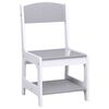 vidaXL Table pour enfants avec 2 chaises Blanc MDF