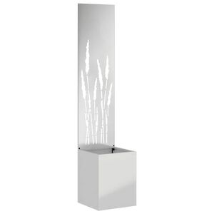 vidaXL &Eacute;cran de confidentialit&eacute; de jardin Fretwork Argent&eacute; 32 x 150 cm