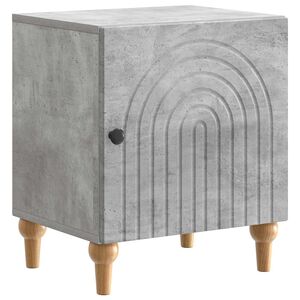 vidaXL Cabinet de chevet Gris b&eacute;ton 43 x 34,5 x 50 cm