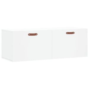 vidaXL Armoire murale blanc 100x36,5x35 cm bois d'ing&eacute;nierie