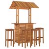 vidaXL Ensemble de bar de jardin 5 pcs Bois d'acacia solide