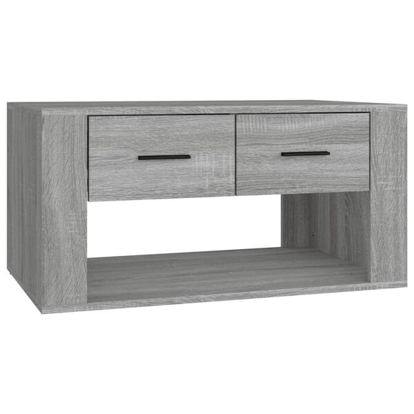 vidaXL Table basse Sonoma gris 80x50x40 cm Bois d'ing&eacute;nierie
