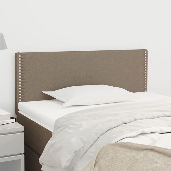 vidaXL Tête de lit Taupe 90x5x78/88 cm Tissu