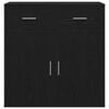 vidaXL Buffet avec tiroir Ch&ecirc;ne noir 78 x 38 x 80 cm Bois d'ing&eacute;nierie