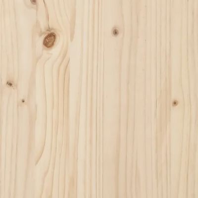 vidaXL Cadre de lit Bois de pin massif 75x190 cm Petit simple