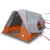 vidaXL Tente de voiture 4 personnes gris et orange imperm&eacute;able