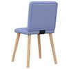 vidaXL Chaises &agrave; manger lot de 2 bleu jean tissu