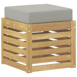 vidaXL Banc de Jardin Blanc 43 x 43 x 45 cm Bois d'Acacia Massif
