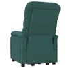 vidaXL Fauteuil de massage Vert fonc&eacute; Tissu